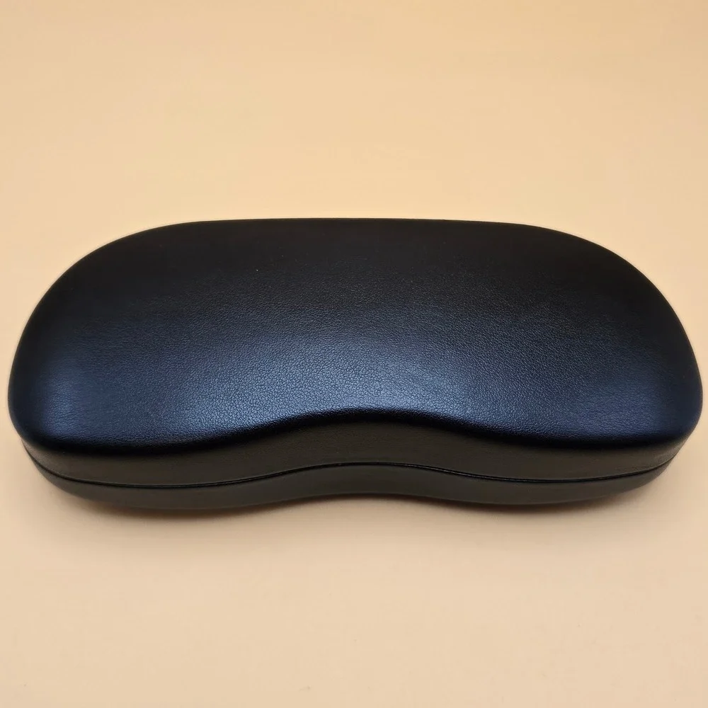Ray-Ban Brown Hard Shell Sunglass Case Clamshell Logo Textured Eyewear Protector